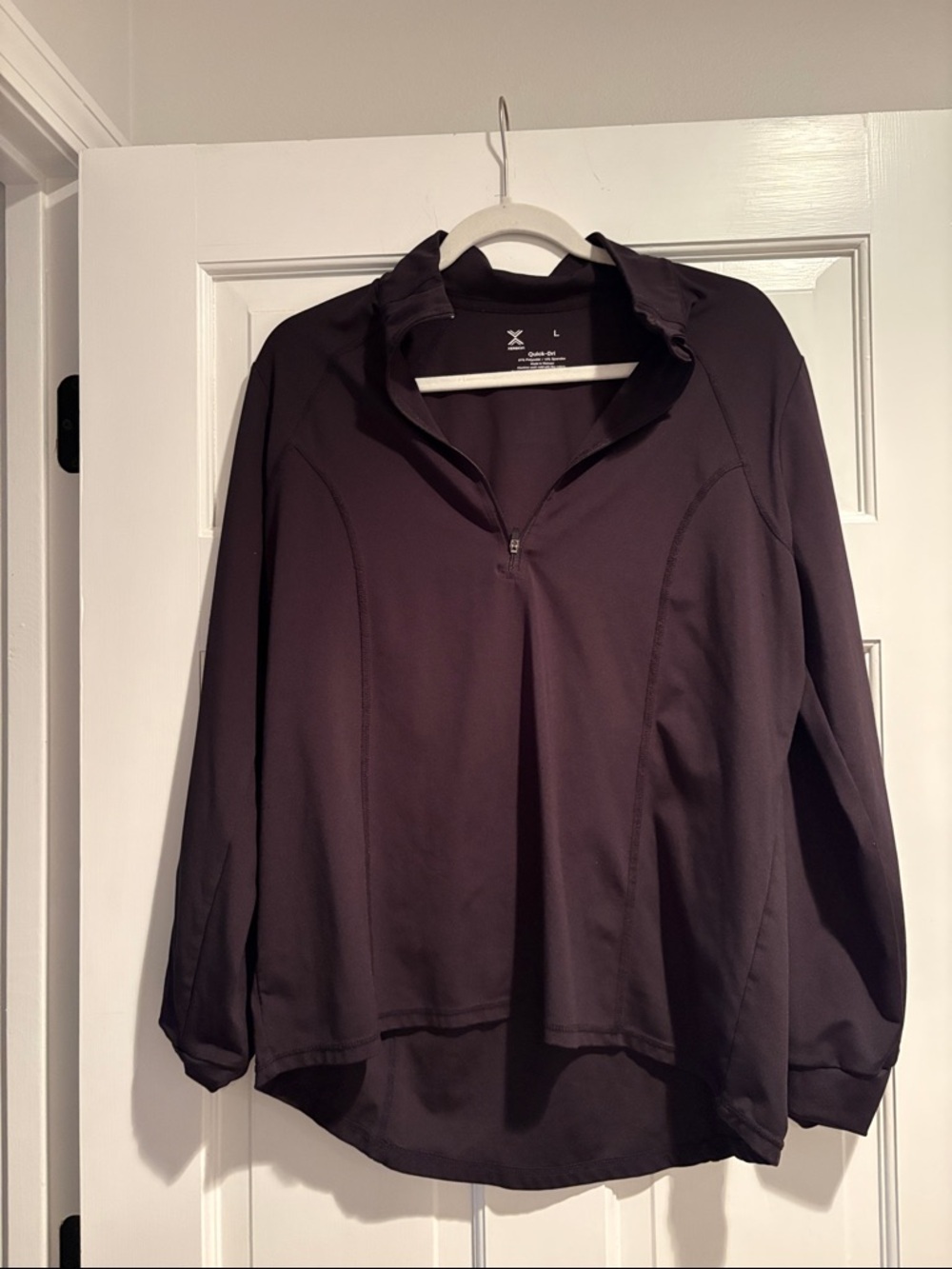 Xersion Women's Quarter-Zip Pullover in black